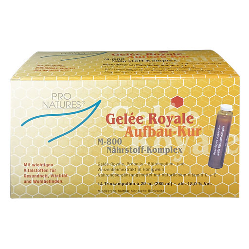 GELEE ROYAL Aufbaukur M800 Trinkampullen 14x20 g