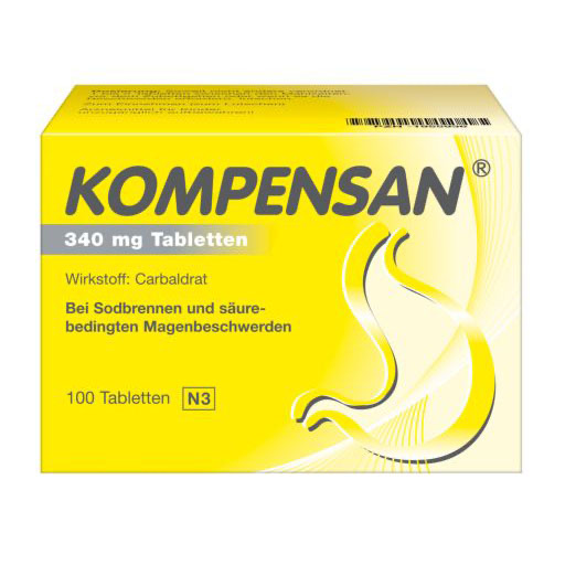 Kompensan 340mg Tabletten - Bei Sodbrennen* 100 St