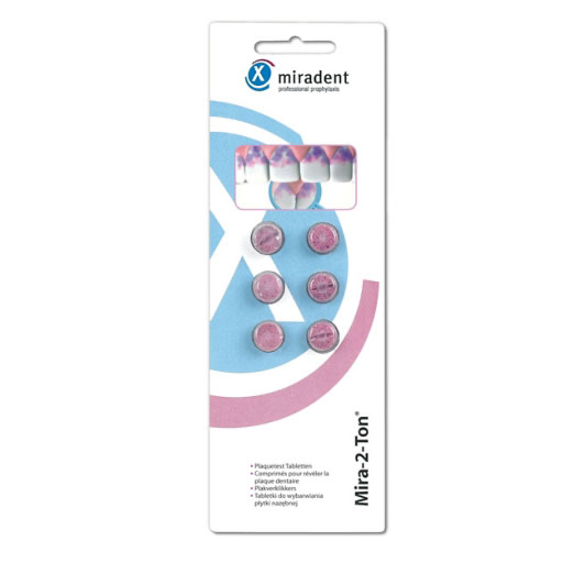 MIRADENT Plaquetest Tabletten Mira-2-Ton 6 St