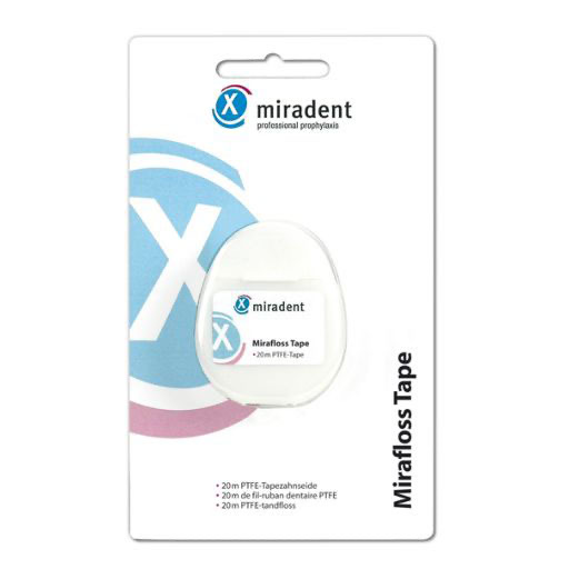 MIRADENT Zahnseide Mirafloss Tape teflonbeschicht. 20 m