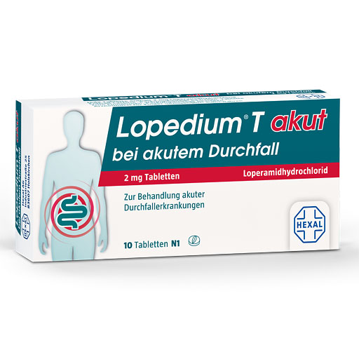 LOPEDIUM T akut bei akutem Durchfall Tabletten* 10 St