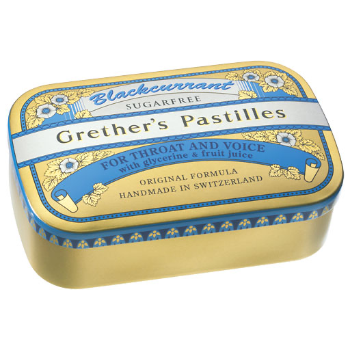 GRETHERS Blackcurrant Silber zf. Past. Dose 110 g