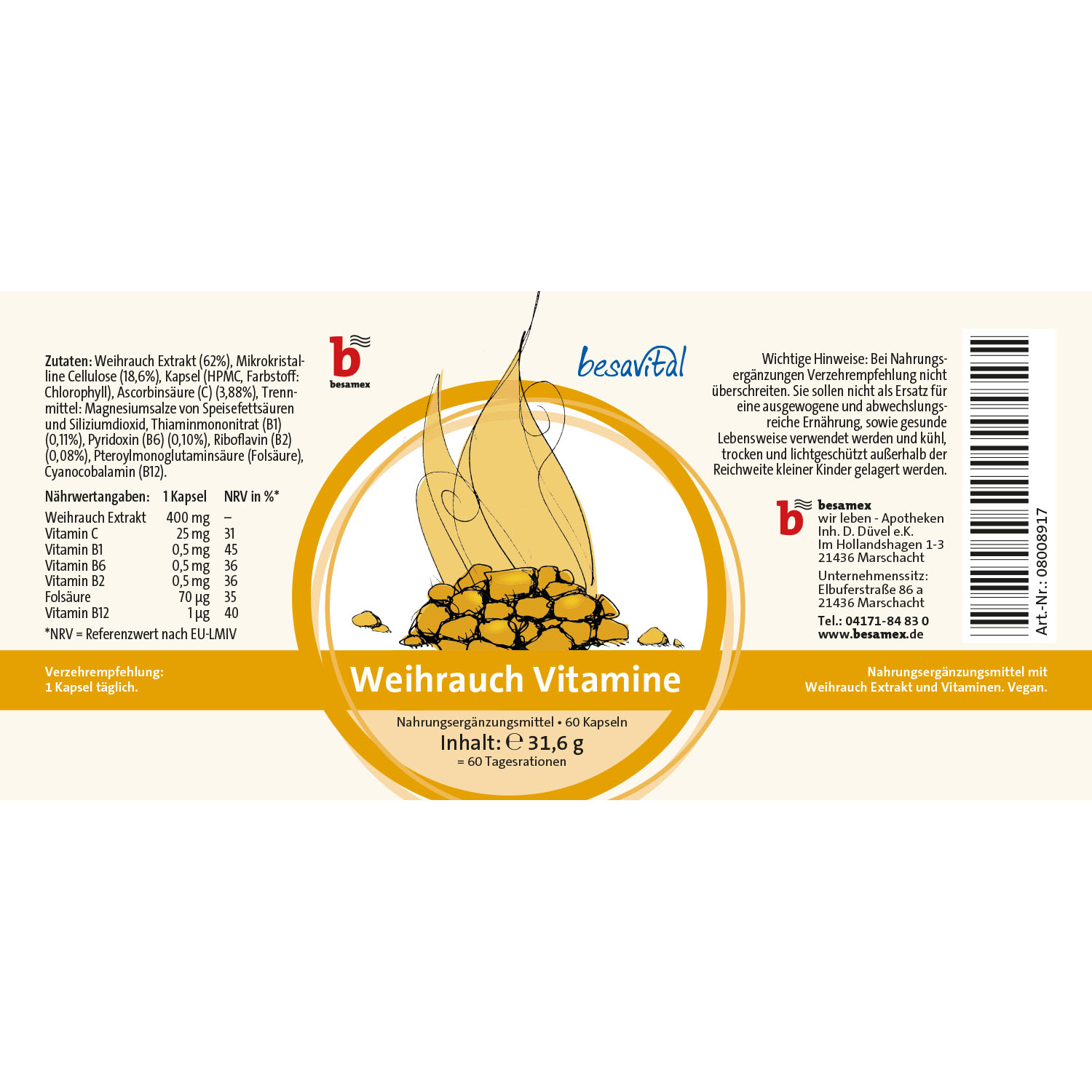 besavital Weihrauch Vitamine