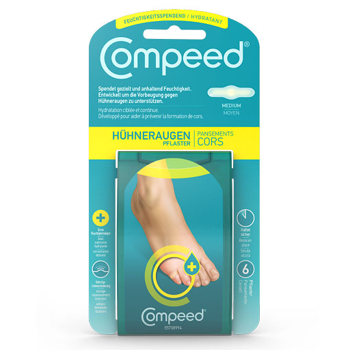 COMPEED Hühneraugen Pflaster feuchtigkeitsspendend 6 St
