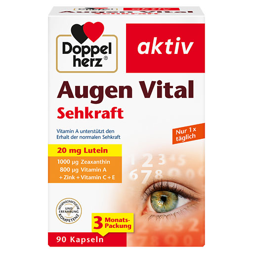 DOPPELHERZ Augen Vital Sehkraft aktiv Kapseln 90 St  