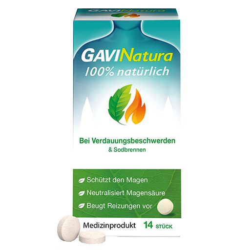GAVINATURA natürlich bei Verdauungsbeschwerden Lutschtabletten 14 St