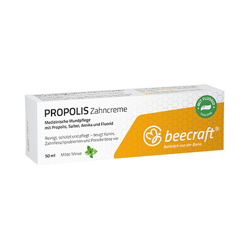 BEECRAFT Propolis Zahncreme Salbei Arnika Fluorid 50 ml