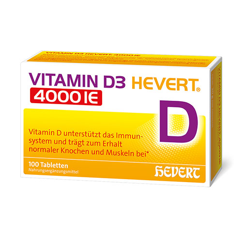 VITAMIN D3 HEVERT 4000 I. E. Tabletten 100 St  
